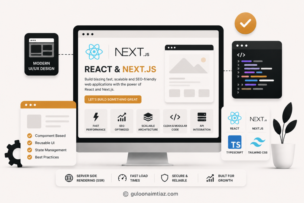 React and Next js etc